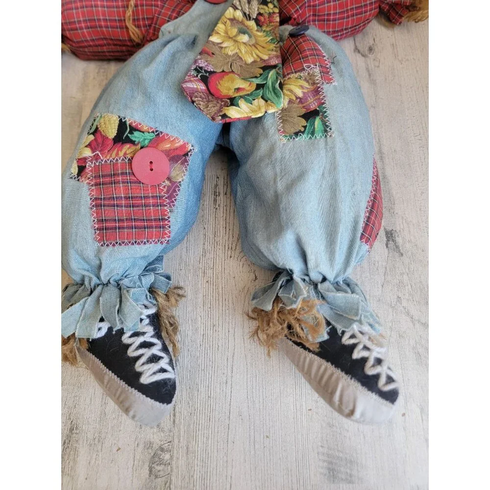 Plush vintage‎ scarecrow Halloween hanging home decor